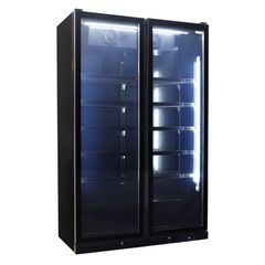 ΠΡΟΣΦΟΡΑ!!! EcoFridge CB1100 Ψυγείο Βιτρίνα Αναψυκτικών 1000lt (Mαύρο) 1200×585×1980 mm