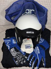 Sparco κράνος + στολή + γάντια