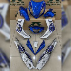 ΠΛΑΣΤΙΚΑ RAPIDO YAMAHA CRYPTON X135 V1 BATIK (226) BLUE SILVER (STICKER TANAM)
