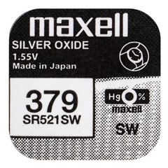 Mini Silver Battery Maxell 379/SR 521 SW/G0 1Τεμ.