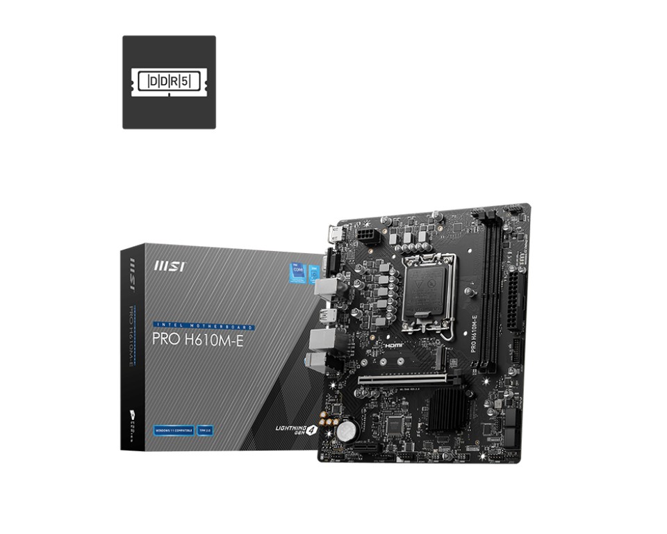 MSI PRO H610M-E Motherboard Micro ATX με Intel 1700 Socket
