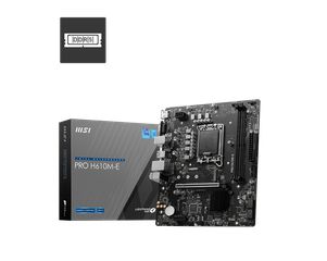 MSI PRO H610M-E Motherboard Micro ATX με Intel 1700 Socket