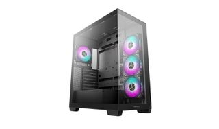 Deepcool CG580 4F Gaming Midi Tower Κουτί Υπολογιστή με Πλαϊνό Παράθυρο και ARGB Φωτισμό Μαύρο