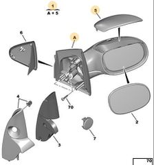 ΚΑΘΡΕΦΤΗΣ ΜΗΧΑΝΙΚΟΣ ΔΕΞΙΟΣ CITROEN C2 2003-2010 8149RG, 8149FH ΚΑΙΝΟΥΡΙΟΣ ΓΝΗΣΙΟΣ ΕΙΔΙΚΗ ΤΙΜΗ !!