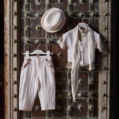 La Christine 25a321 Κοστούμι Βάπτισης 6τμχ Beige
