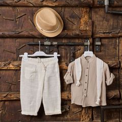La Christine 25a343 Κοστούμι Βάπτισης 4τμχ Beige