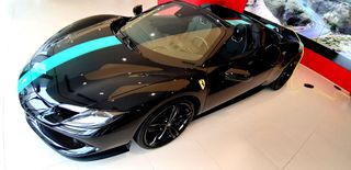 Ferrari 296 GTS 2025 Nero Ds & Blue corsa livery ΕΤΟΙΜΟΠΑΡΑΔΟΤΗ-thumb-1