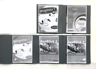 Φωτοτυπίες από 5 Βιβλία Εκμάθησης Γερμανικών Επίπεδο Zertifikat Β1 & B2, 2006-2009. Μεσα σε Γκρι Ντοσιέ 2 Κρίκων από το Πλαίσιο