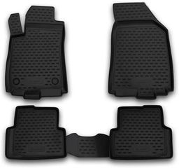 ΠΑΤΑΚΙΑ ΣΕ ΣΚΑΦΗ TPE ΛΑΣΤΙΧΟ ΓΙΑ CHEVROLET AVEO 2011-2015 ΣΕ ΜΑΥΡΟ ΧΡΩΜΑ NOVLINE - 4 ΤΕΜ.