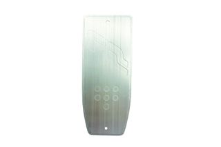 ΤΕΜΠΕΛΗΣ ΠΟΔΙΟΥ ANTI SLIP LOOK ΜΑΥΡΟ ΑΛΟΥΜΙΝΙΟΥ 195x80mm  SIMONI RACING - 1 TEM.