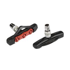 ΤΑΚΑΚΙΑ ΦΡΕΝΩΝ ΠΟΔΗΛΑΤΟΥ (CITY/MTB BIKE) PREMIUM 72mm PF-12 ΜΑΥΡΟ/ΚΟΚΚΙΝΟ 2ΤΕΜ.