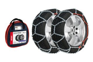 Amio - Σετ Αλυσίδων Χιονιού 4x4 16mm με Ασύμμετρο Ρομβοειδές Σχέδιο για Μέγιστη Πρόσφυση σε SUV και Βαρέως Τύπου Οχήματα έως 7500kg - 1 Σετ (02125/AM)