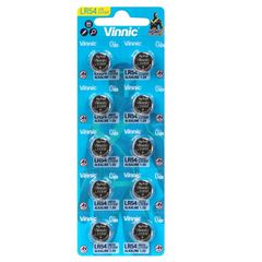 10 x Mini Vinnic G10 / AG10 / 189 / LR1130 / LR54 Alkaline Battery