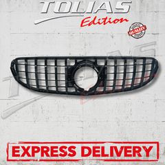 MERCEDES BENZ GLC X253 & C253 2020+ SPORT GRILLE Type GT BLACK / ΜΑΣΚΑ ΠΡΟΦΥΛΑΚΤΗΡΑ