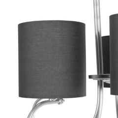 GLOBOSTAR® TRITON 203-0255 Vintage Κρεμαστό Φωτιστικό Οροφής με Ντουί 5 x E27 AC 220-240V IP20 - Ασημί & Γκρι - Μ50 x Π50 x Υ48cm-thumb-8