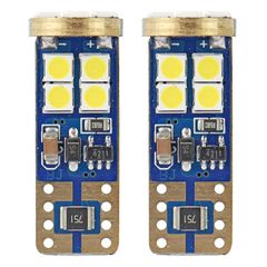 Amio – Λαμπάκια LED T10 W5W 12/24V 2.3W 5600K 12xSMD 2835 CANBUS Καρφωτά για Ισχυρό Λευκό Φωτισμό χωρίς Σφάλματα – Σετ 2 Τεμ. (01636/AM)