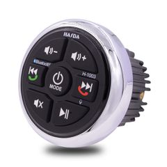 HASDA H-1003 ΑΔΙΑΒΡΟΧΟ ΣΤΡΟΓΓΥΛΟ ΜΑΥΡΟ BLUETOOTH CONTROLLER - A2DP-thumb-1