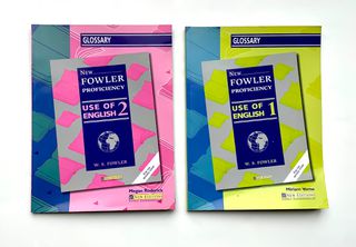 GLOSSARY / ies  FOR NEW FOWLER PROFICIENCY USE OF ENGLISH 1 + 2 (2 Books) - Editions 2002/2003 - Like NEW
