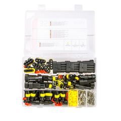 Amio - ΦΙΣ & ΒΥΣΜΑΤΑ ΚΑΛΩΔΙΩΝ 6 ΤΥΠΩΝ 12/24V ΑΡΣΕΝΙΚΑ ΚΑΙ ΘΗΛΥΚΑ ΣΕΤ - 352 ΤΕΜ. (03035/AM)