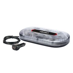 Amio - ΦΑΡΟΣ/ΜΠΑΡΑ MINI 12/24V 48SMD LED ΠΟΡΤΟΚΑΛΙ ΜΕ ΦΙΣ ΑΝΑΠΤΗΡΑ & ΜΑΓΝΗΤΙΚΗ ΒΑΣΗ 328x186x50mm - 1 ΤΕΜ. (03336/AM)