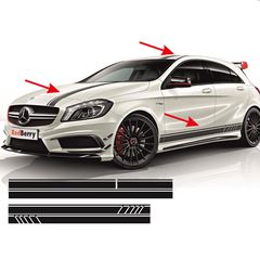Αυτοκόλλητα Πλαϊνά MERCEDES A CLASS (W176) AMG Look 5pcs ED2 Mercedes