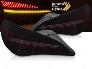 Μαρκέ πίσω φανάρια full led dynamic τρεχούμενο φλας Mercedes CLA C117 2013-2016 φιμέ αλλά και σκούρο κόκκινο για μαμά αλογόνου πίσω φανάρια