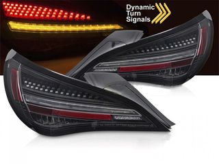 Μαρκέ πίσω φανάρια full led dynamic τρεχούμενο φλας Mercedes CLA C117 2013-2016 φιμέ αλλά και σκούρο κόκκινο για μαμά αλογόνου πίσω φανάρια