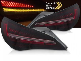 Μαρκέ πίσω φανάρια full led dynamic τρεχούμενο φλας Mercedes CLA C117 2013-2016 φιμέ αλλά και σκούρο κόκκινο για μαμά αλογόνου πίσω φανάρια