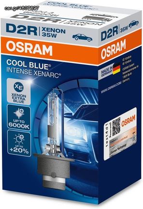 OSRAM Cool Blue up to 5500K Xenon HID Bulb ..Sound☆Street..