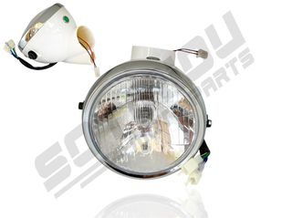 ΦΑΝΑΡΙ ΕΜΠΡΟΣ ΜΕ ΚΑΒΟΥΚΙ HONDA MONKEY/Z50 ΑΣΠΡΟ