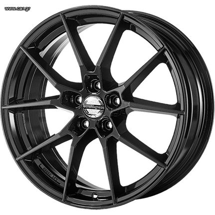 ΖΑΝΤΕΣ MIM TECNOMAGNESIO EXPLORER 8X19 & 9X 19 GLOSSY BLACK  ( MADE IN ITALY)