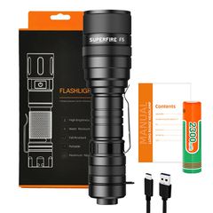 Flashlight Superfire F5, 1100lm, USB-thumb-1