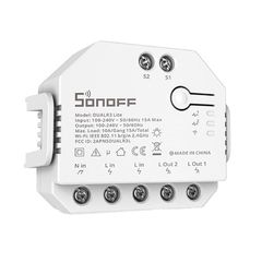 Sonoff Έξυπνος Ενδιάμεσος Διακόπτης WiFi Dual R3 Lite (Λευκό)