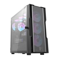 Darkflash DK431 Mesh θήκη υπολογιστή (μαύρη) + 4 ανεμιστήρες ARGB