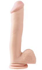 Ρεαλιστικό ομοίωμα Basix 12" Dong with Suction Cup Flesh - Pipedream