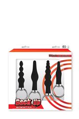 BACK UP BUTT PLUG KIT BLACK-thumb-1