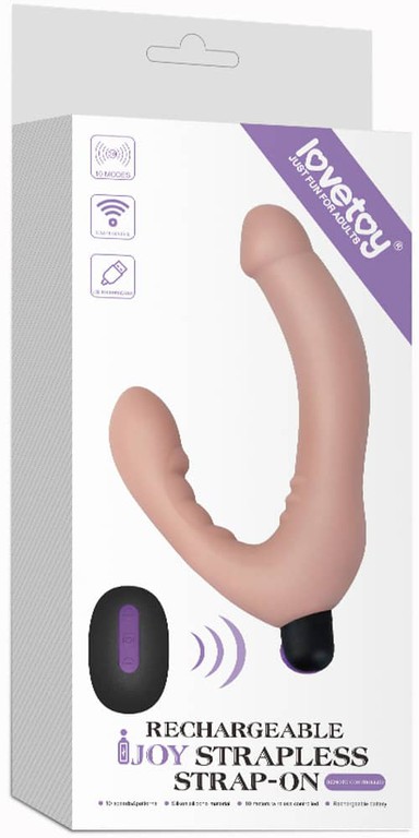 Rechargeable Ijoy Strapless Remote Strap On