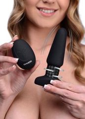 SILICONE USB VIBRATOR PLUG W/ROTATING BALLS AND CONTROL-thumb-2