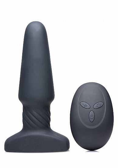 SILICONE USB VIBRATOR PLUG W/ROTATING BALLS AND CONTROL