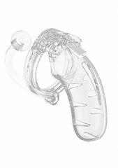 "Model 11 - Chasity - 4.5"" - Cage with Plug - Transparent"