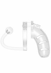 "Model 11 - Chasity - 4.5"" - Cage with Plug - Transparent"-thumb-3