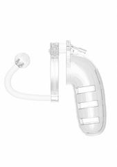 "Model 12 - Chasity - 5.5"" - Cage with Plug - Transparent"-thumb-3