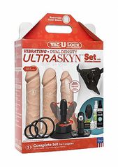 Vibrating Dual Density ULTRASKYNΒ™ Set - Vanilla-thumb-1