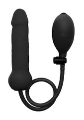Ouch Inflatable Silicone Dong - Black
