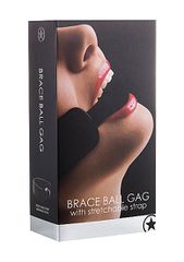 Ouch Brace Ball Gag - Black-thumb-1