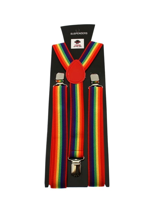 Rainbow Stripe 2.5cm Braces