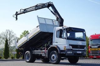 Ανατροπή + Γερανός Mercedes-Benz 2010 ATEGO 16.24 / 4X4 / Ανατρεπόμενο + HDS HIAB 111 BS-2 / Πιλότος / Περιστρεφόμενος / Χειροκί