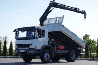 Ανατροπή + Γερανός Mercedes-Benz 2010 ATEGO 16.24 / 4X4 / Ανατρεπόμενο + HDS HIAB 111 BS-2 / Πιλότος / Περιστρεφόμενος / Χειροκί-thumb-1