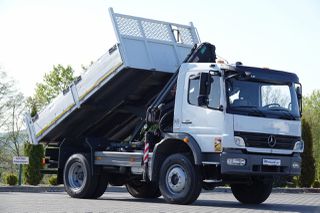 Ανατροπή + Γερανός Mercedes-Benz 2010 ATEGO 16.24 / 4X4 / Ανατρεπόμενο + HDS HIAB 111 BS-2 / Πιλότος / Περιστρεφόμενος / Χειροκί-thumb-6
