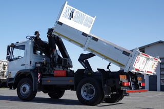Ανατροπή + Γερανός Mercedes-Benz 2010 ATEGO 16.24 / 4X4 / Ανατρεπόμενο + HDS HIAB 111 BS-2 / Πιλότος / Περιστρεφόμενος / Χειροκί-thumb-8